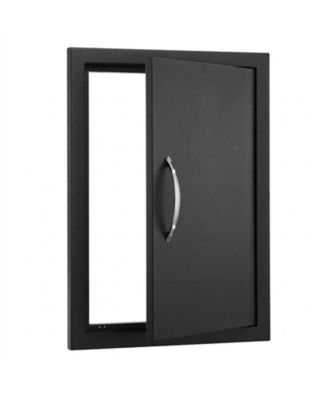 Single Stainless Steel BBQ Access Door 16W x 22H in for BBQ Island Grilling