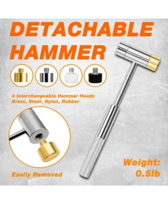 Punch Set Roll Pin Tools Steel Hammer Machinery Maintenance Organizer Storage Container