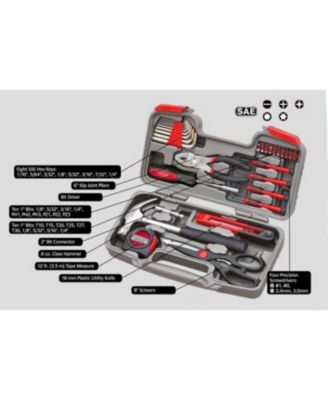 39 Piece Household Tool Set with Storage Case