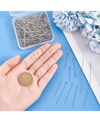 560pcs 8 Styles Eye Pins Ball Pin Findings Open For Earring Bracelet Pendant Making