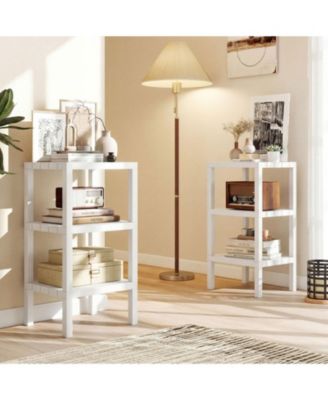 6-Tier Modular Plastic Storage Shelves for Living Room, Kitchen and Bathroom