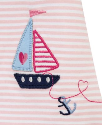 Baby Girls' Sailboats Sleeveless Rompers, 2-Pack