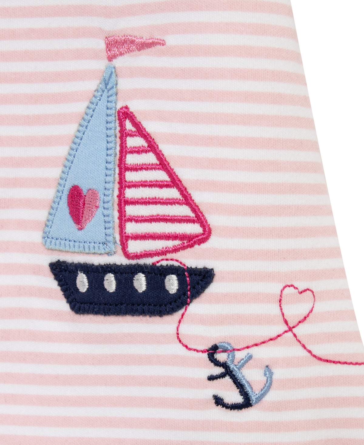 Little Me Baby Girls' Sailboats Sleeveless Rompers, 2-Pack