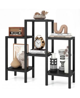 6-Tier Plastic Modular Storage Shelves for Living Room and Kitchen