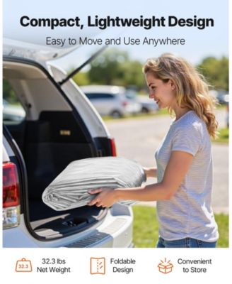 12 x 20 ft UV-Resistant Waterproof Carport Replacement Canopy Frame Not Included