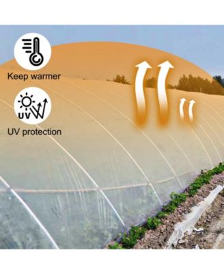 12 x 25 Ft UV Resistant Polyethylene Greenhouse Plastic Film 6 Mil