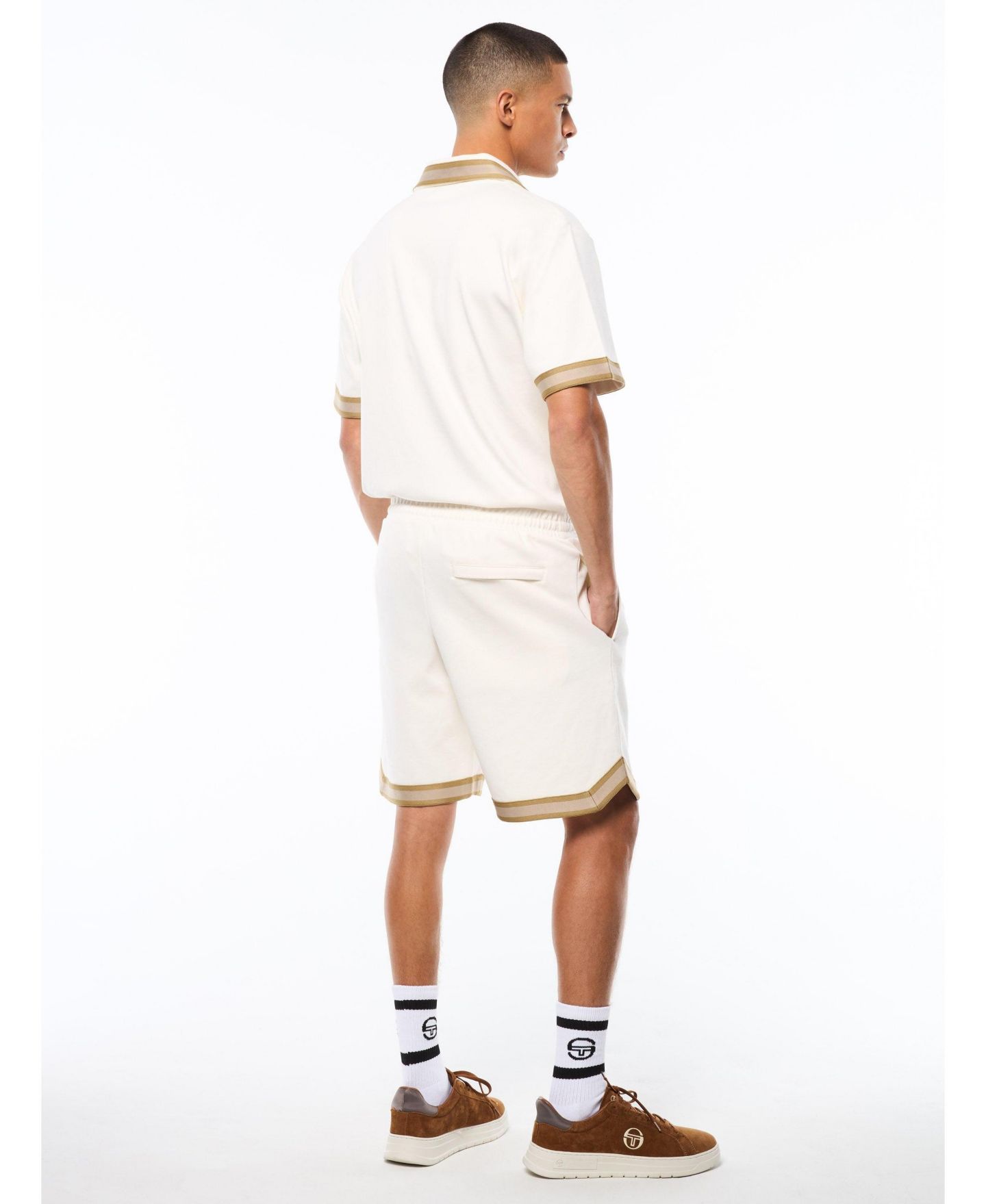 Мужские шорты Sergio Tacchini Tito Short, цвет: Gardenia — фото 4