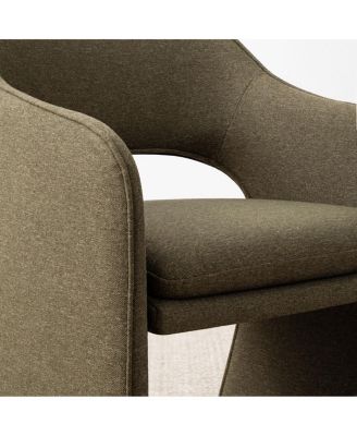 Set of 2 Dining Chairs, 19-Inch Upholstered Dining Armchairs