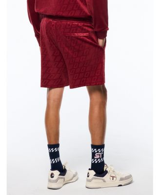 Men's Bandiera Debossed Velour Short