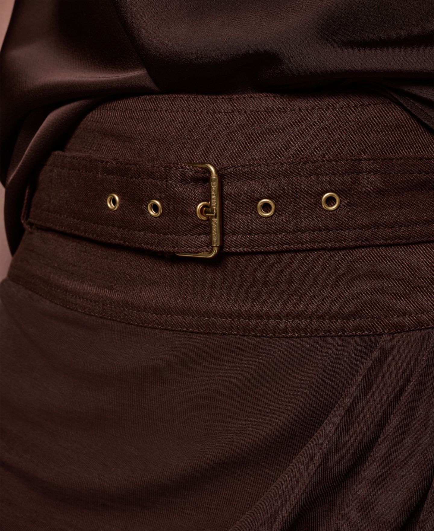 Женская юбка Donna Karan New York Belted Wrap Midi, цвет: Canyon — фото 4