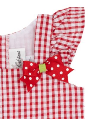 Baby Girls' Strawberry Appliques Dress and Bloomer, 2-Piece Set
