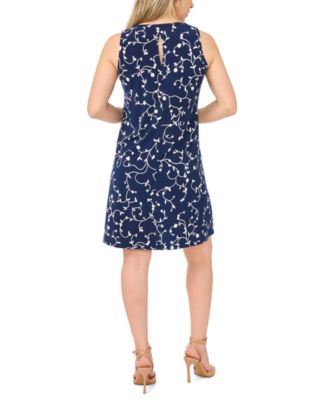 Petite Sleeveless Round Neck Mini Dress