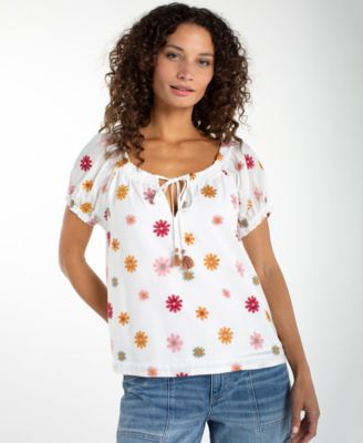 Women's Printed Short-Sleeve Top