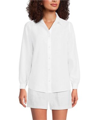 Women's Linen Long Sleeve Feminine Shirt
