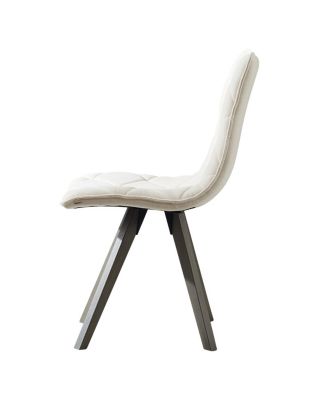 Set of 2 Mid-Century Modern Dining Chairs with Wood Legs