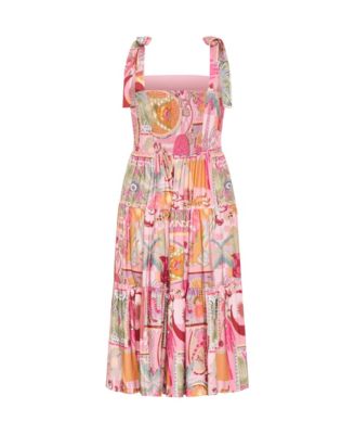 Women's Elessia Print Midi Dress