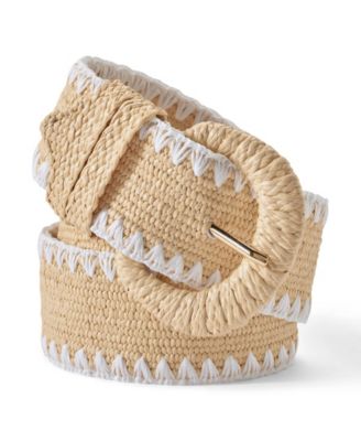 Women's Stretch Raffia Belt