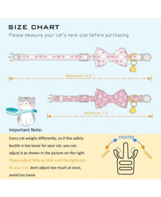 2 Pack Cat Collar Breakaway Bowtie Dinosaur Pattern Soft Cotton Adjustable