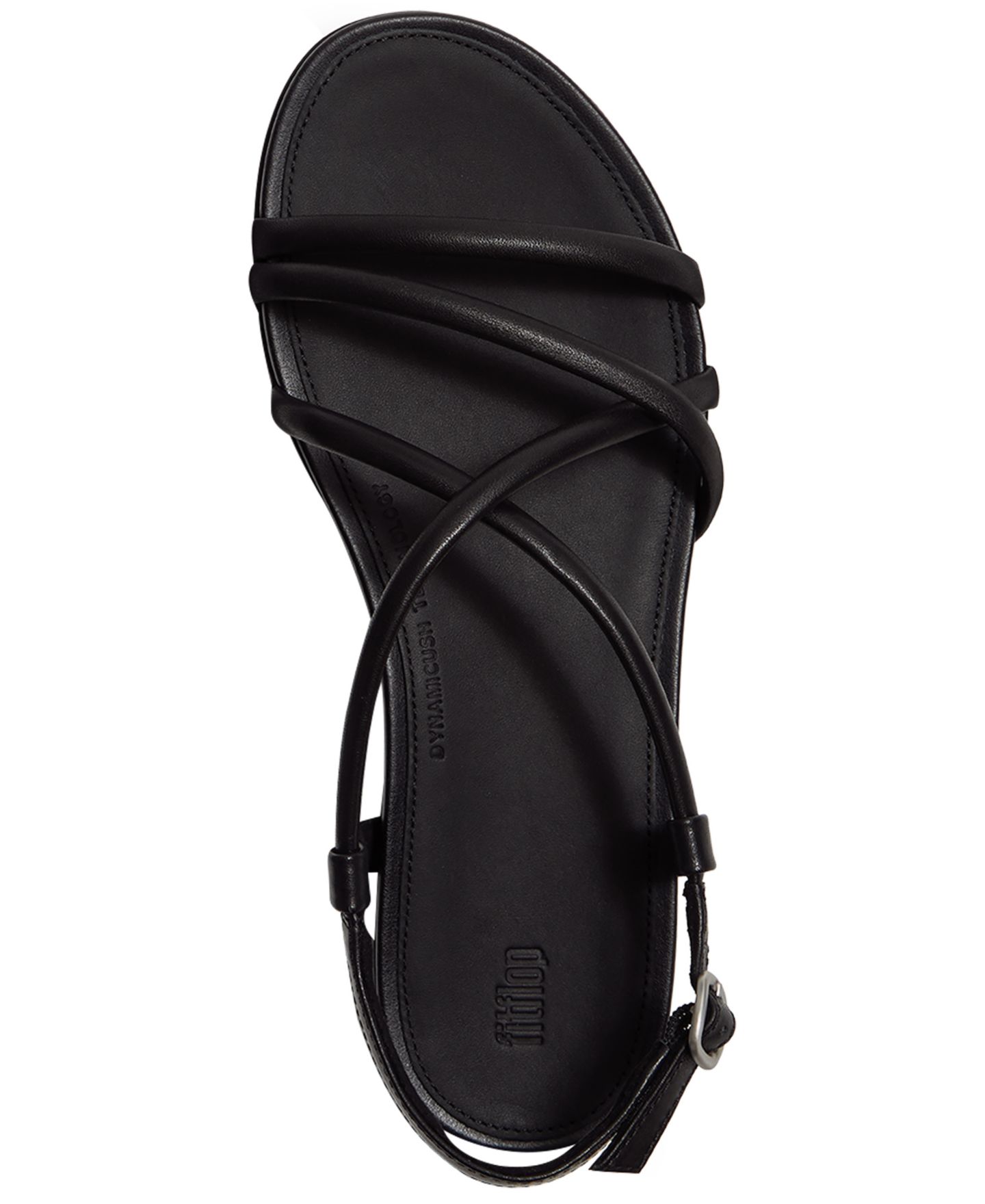 Женские сандалии FitFlop Gracie Leather Strappy Back-Strap, цвет: Чёрный — фото 3