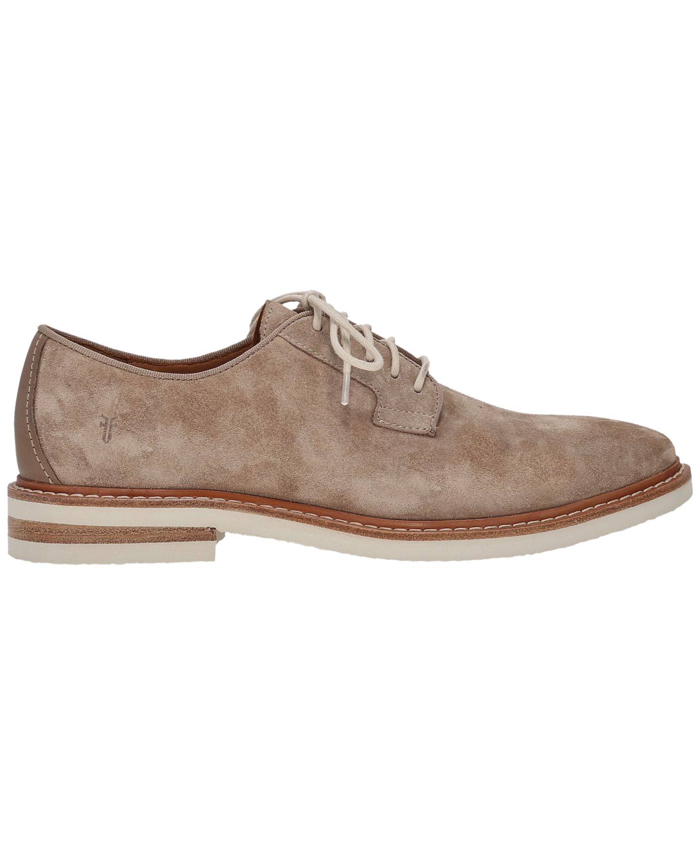 Мужские туфли Frye Paul Oxford Lite, цвет: Серо-бежевый замшевый кожаный — фото 2