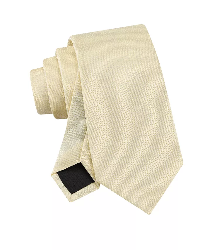 Men's Hart Unsolid Solid Textured Weave Classic Tie - thumbnail 4