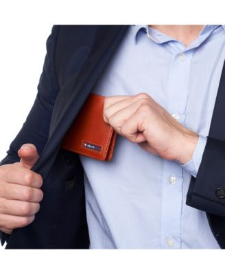 Men's Connor Executive Bifold Wallet | Business Passcase for Men | Premium Leather | Dual ID Windows | RFID Blocking | Gift Box Included