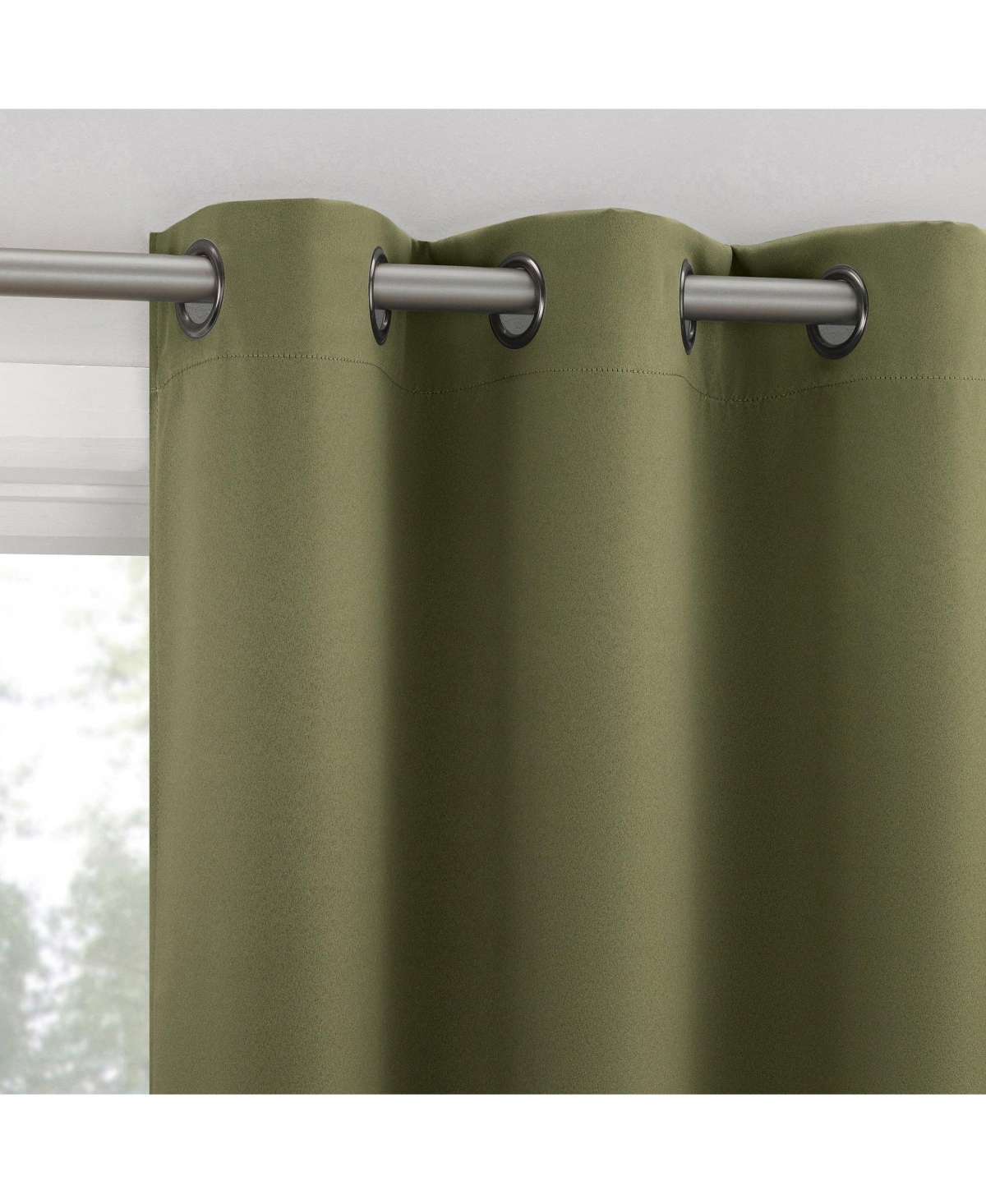 Sun Zero Sheridan Magnetic Closure Blackout Grommet Curtain Panel Pair