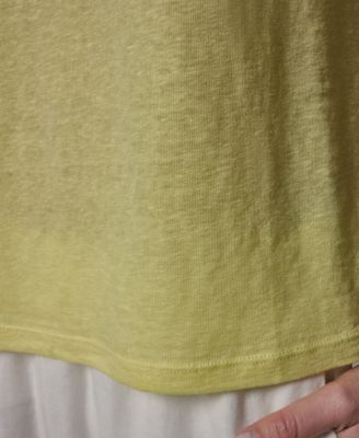 Women's Linen Jersey Striped Tee