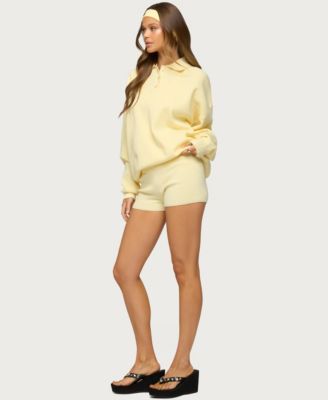 Women's Lorie Mid Rise Ribbed Knit Shorts