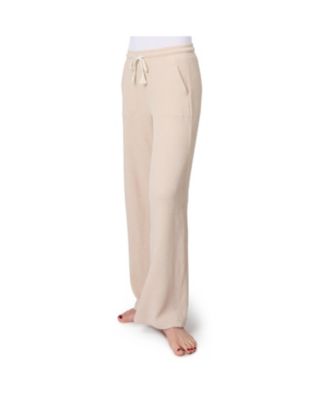 Women's Ripple Knit Long Wide Leg Pant