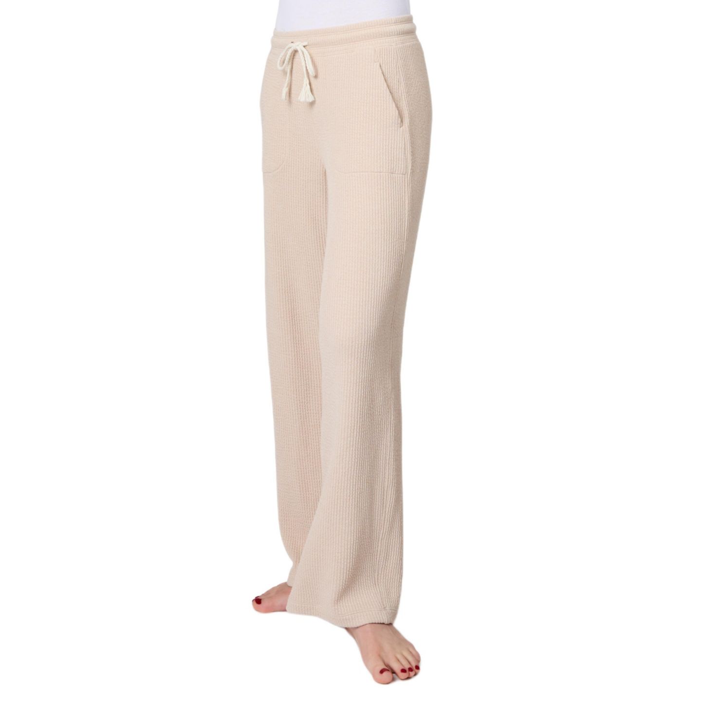 Женские брюки Free Country Ripple Knit Long Wide Leg Pant, цвет: Берёзовый — фото 2