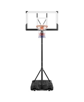 Portable Basketball Hoop with  Backboard and Height Adjustment
