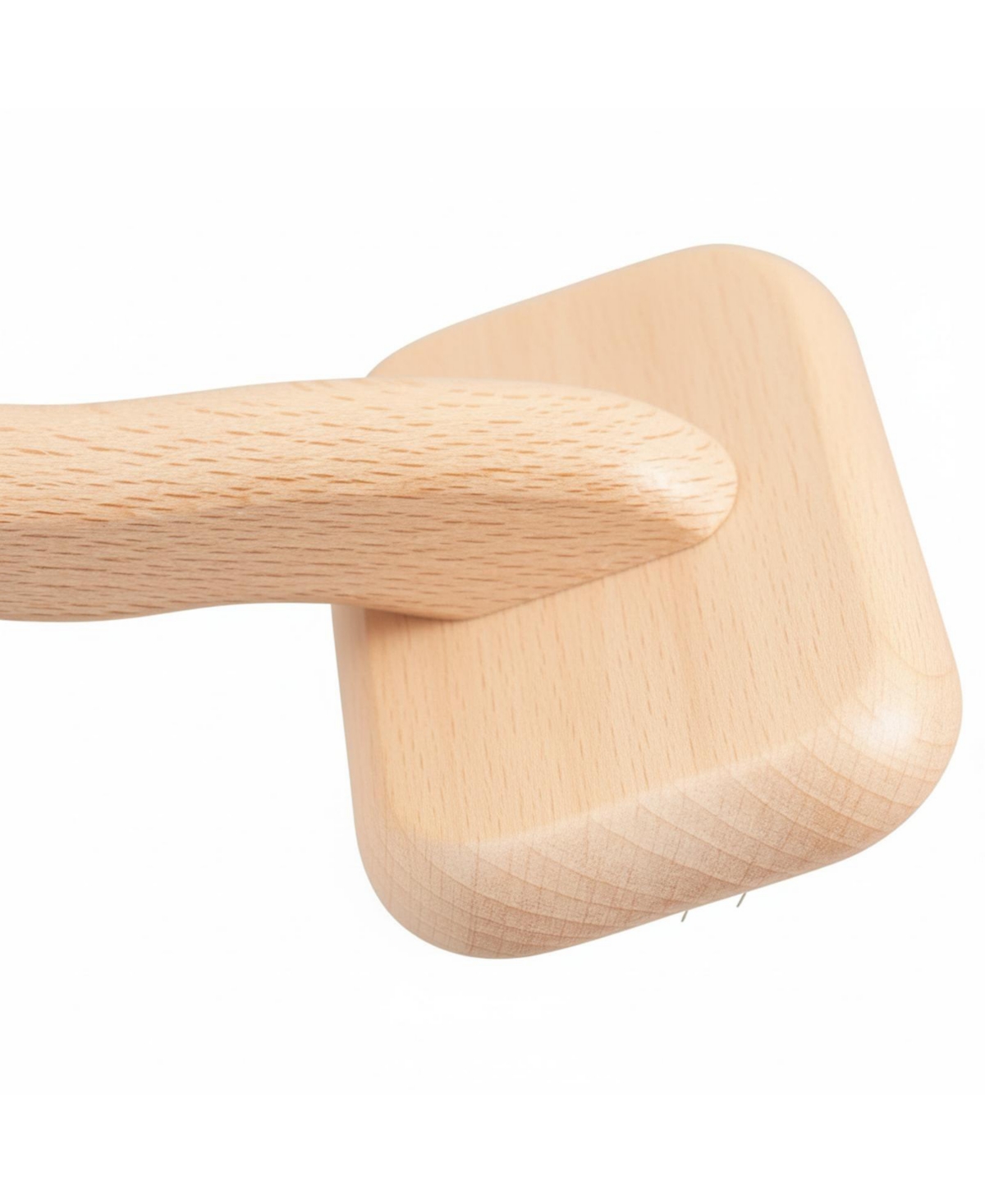 Aronkl Slicker Dog Brush Stainless Steel Pins Beechwood Handle Lightweight Groom Like Pro