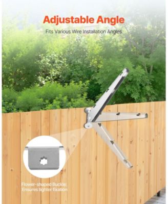 Barbed Wire Arm, Fence Post Extender, Rust-Resistant, 10 Pack