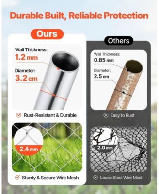 Chain Link Fence Gate, Adjustable Panel, Openings, Galvanized