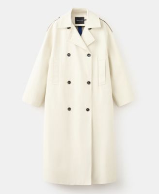 Selection Women's Funnel Neck Buckle Trench Coat