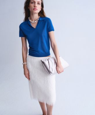 Selection Women's Lyocell Polo-Neck Sweater