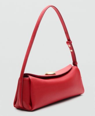 Selection Women's Metal Detail Leather Shoulder Bag