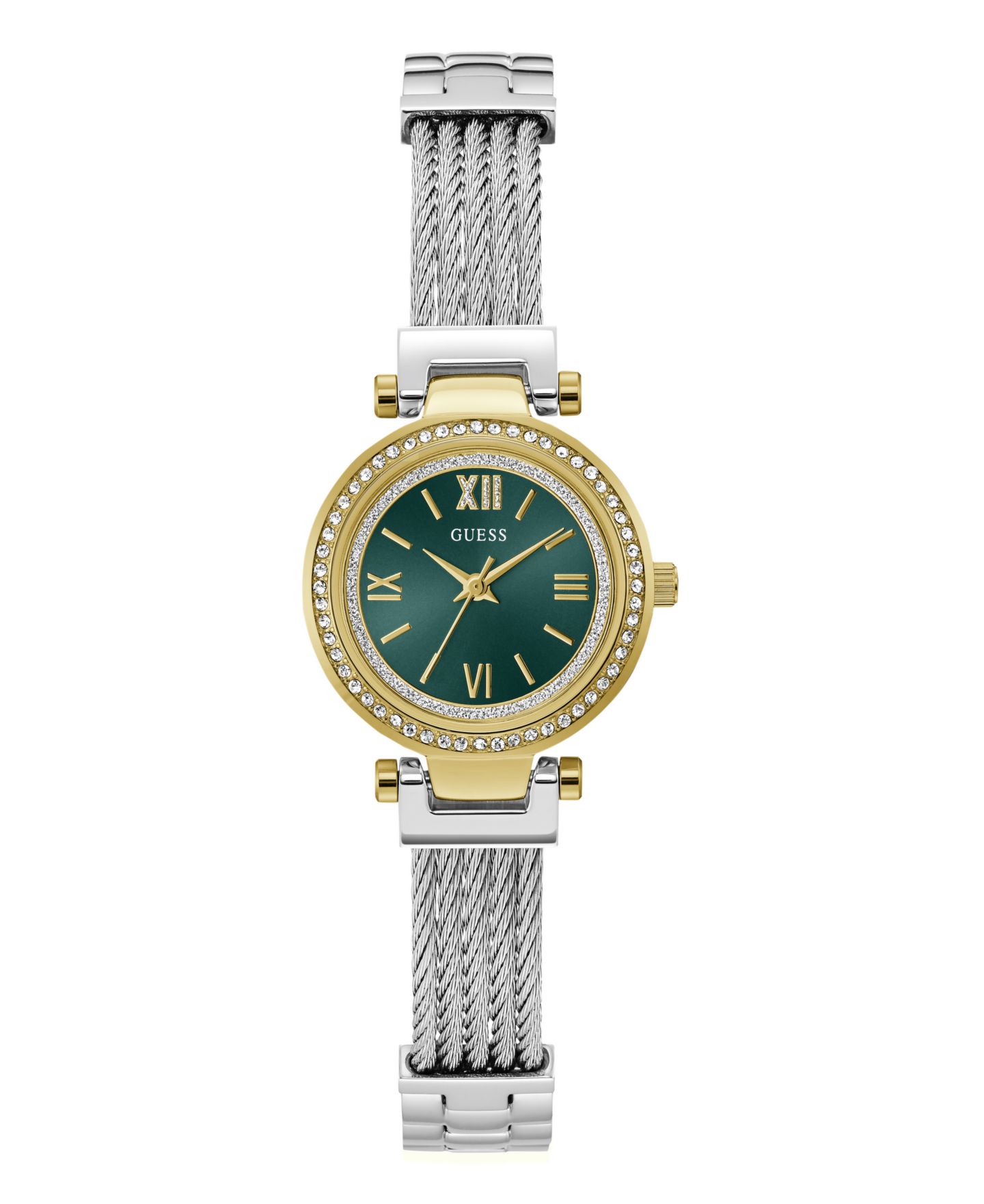 Женские часы GUESS Two-Tone Stainless Steel Analog Watch, 27mm — фото 1