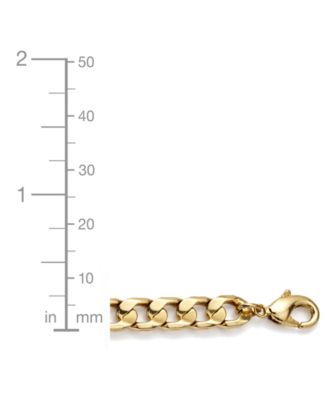 18k Gold Plated Curb Link Bracelet