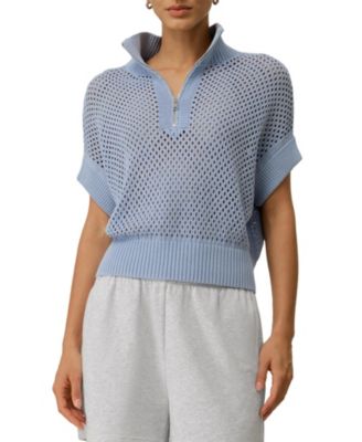 Women's Seamless Silk-Cotton Slim-Fit Knit Top