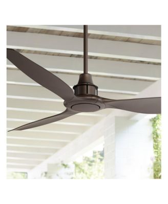 58" Interceptor Bronze Fan with 12-In Rod for 10-Ft Ceiling
