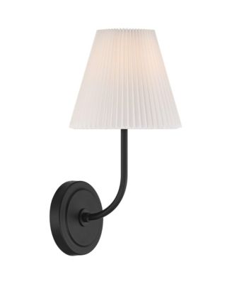 Possini Euro Nina 14" High Matte Black Wall Sconce
