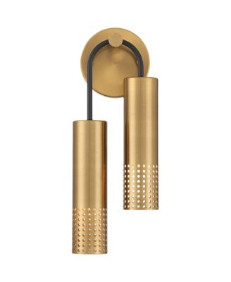 Celine 16" High Warm Gold 2-Light Wall Sconce