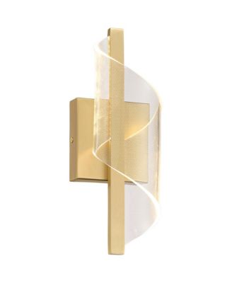 Possini Euro Cecilia 13" High Brushed Gold CCT LED Wall Sconce