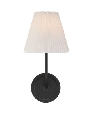 Possini Euro Nina 14" High Matte Black Wall Sconce Set of 2