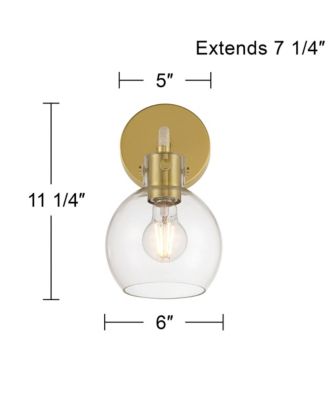 Possini Euro Wicander 11 1/4" High Antique Brass Wall Sconce Set of 2