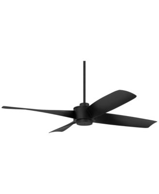 56" Grand Milano Black Ceiling Fan with 36" Downrod