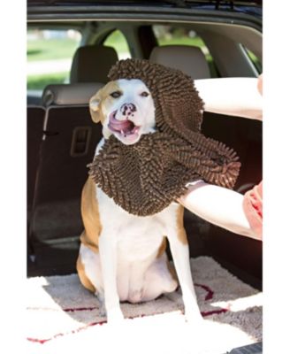 Ultra Absorbent Microfiber Dog Towel with Hand Pockets Quick Dry Machine Washable for Wet Dogs Muddy Paws