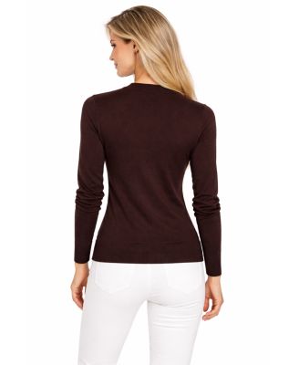 Women's Merino Wool Light Weight Cardigan Ultra Soft Fine Gauge V Neck Sweaters